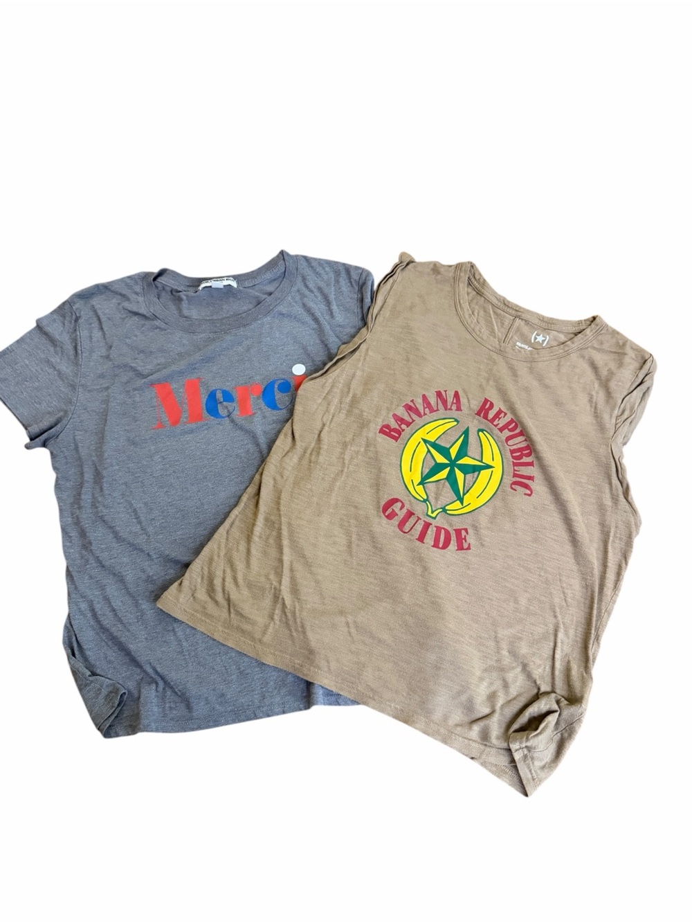 Sub_Urban Riot "Merci" Graphic Tee + Banana Republic Guide Retro Tank Bundle